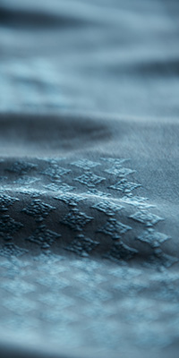 メコンブルー　風合い